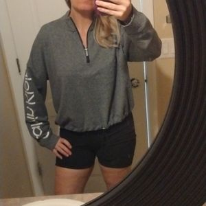 Calvin Klein Gray Oversized Hoodie Sweatshirt